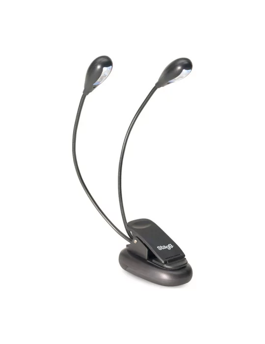  STAGG MUS-LED 4 Anklemmbare und frei stehende Doppel LED Leuchte|MusicGoodDeal 