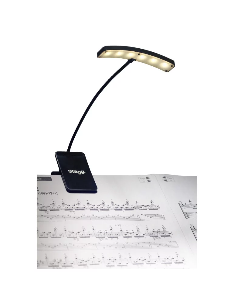  STAGG MUS-LED 6 Mehrzweck anklemmbare und frei-stehende Lampe|MusicGoodDeal 
