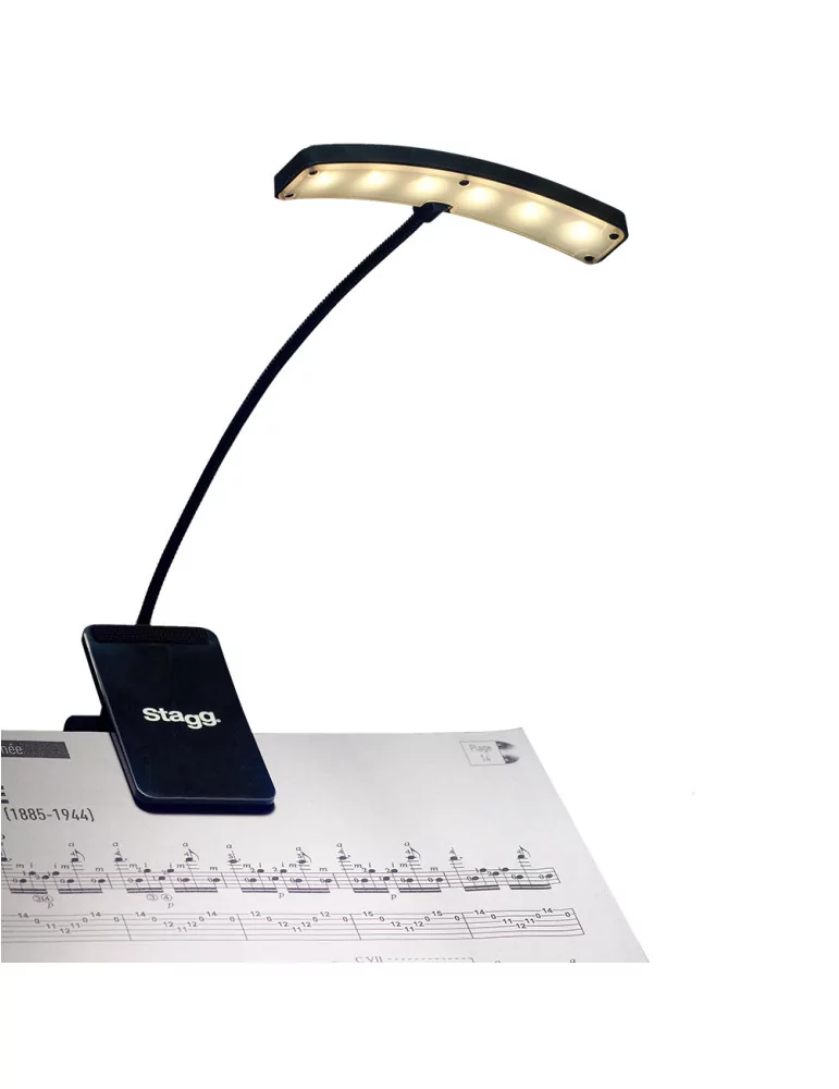  STAGG MUS-LED 6 Mehrzweck anklemmbare und frei-stehende Lampe|MusicGoodDeal 