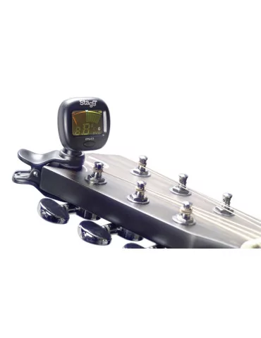  STAGG CTU-C3 Black automatic chromatic clip-on tuner|MusicGoodDeal 