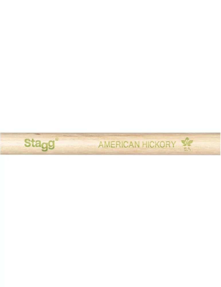  STAGG SHV5A Pair of Hickory Sticks, V series/5A - Wooden Tip|MusicGoodDeal 