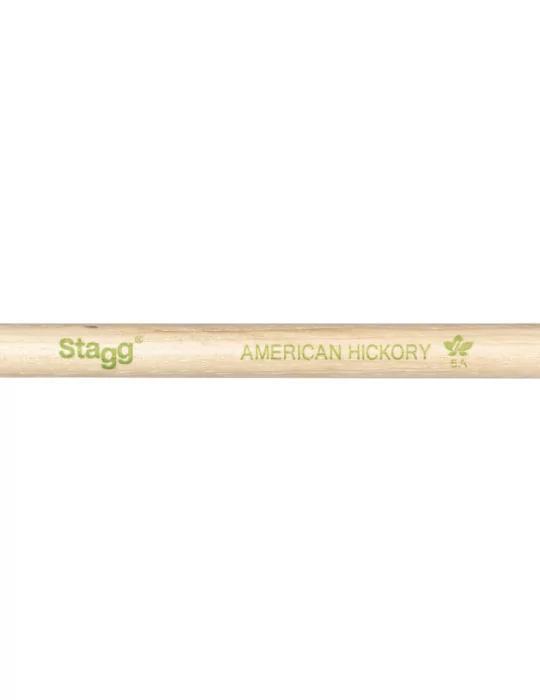  STAGG SHV5A Pair of Hickory Sticks, V series/5A - Wooden Tip|MusicGoodDeal 
