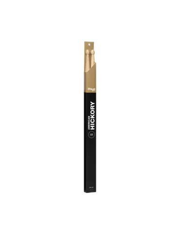  STAGG SHV5B Pair of Hickory Sticks, V series/5B - Wooden Tip|MusicGoodDeal  2