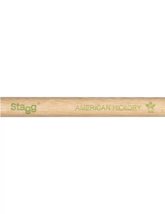  STAGG SHV5B Pair of Hickory Sticks, V series/5B - Wooden Tip|MusicGoodDeal 