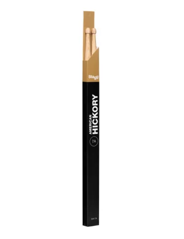  STAGG SHV7A Pair of Hickory Sticks, V series /7A - Wooden Tip|MusicGoodDeal 