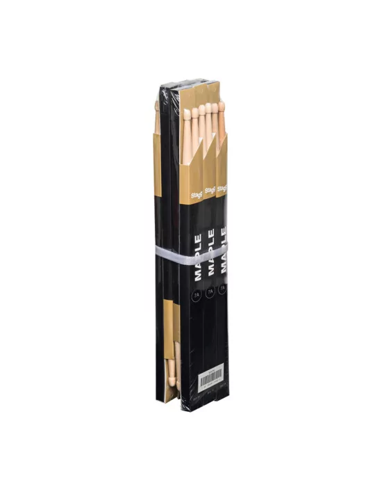  STAGG SHV7A Pair of Hickory Sticks, V series /7A - Wooden Tip|MusicGoodDeal 
