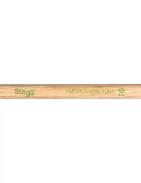  STAGG SHV5AN Pair of Hickory Sticks, V series/5AN - Nylon Tip|MusicGoodDeal 