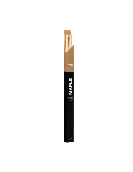  STAGG SM2B Pair of Maple Sticks/2B - Wooden Tip|MusicGoodDeal 