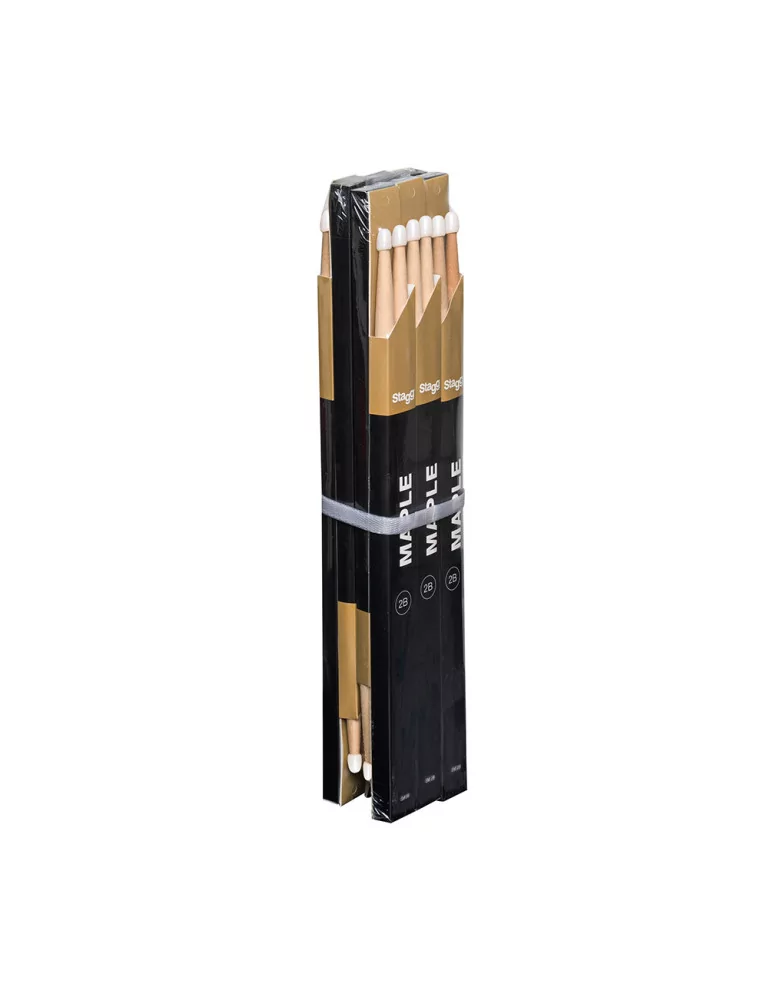  STAGG SM2B Pair of Maple Sticks/2B - Wooden Tip|MusicGoodDeal 