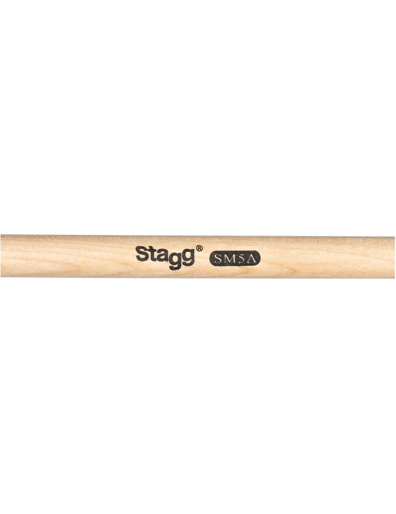  STAGG SM5A Pair of Maple Sticks/5A - Wooden Tip|MusicGoodDeal 