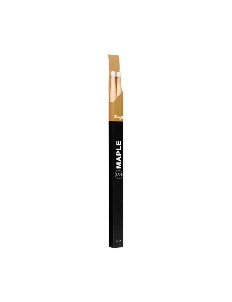  STAGG SM7AN Pair of Maple Sticks/7AN - Nylon Tip|MusicGoodDeal 