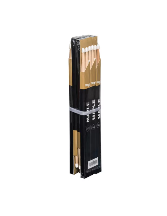  STAGG SM7AN Pair of Maple Sticks/7AN - Nylon Tip|MusicGoodDeal 