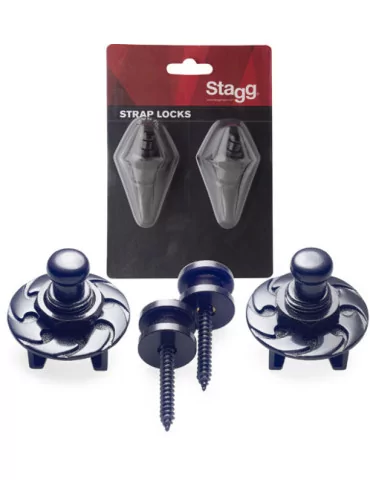  STAGG SSL1 BK Strap buttons with locking system|MusicGoodDeal 