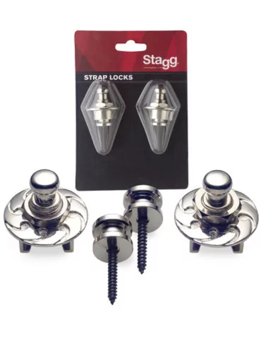  STAGG SSL1 CR Strap buttons with locking system|MusicGoodDeal 