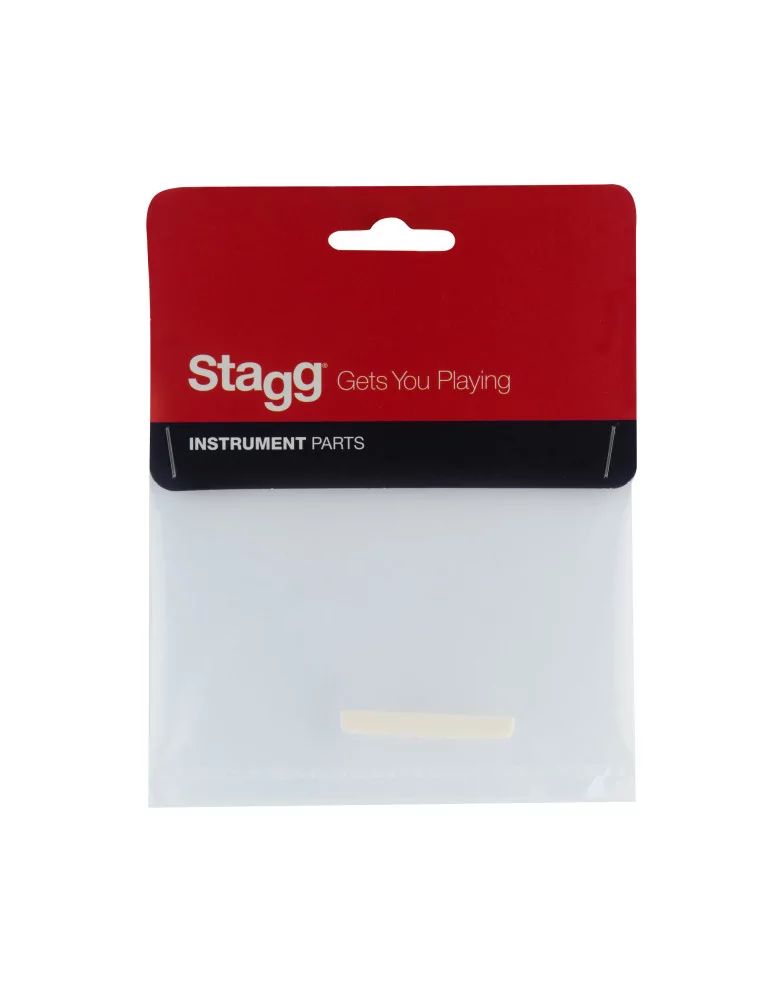  STAGG SP-NTEL-BONE Electric guitar nut, pre-slotted, bone|MusicGoodDeal 
