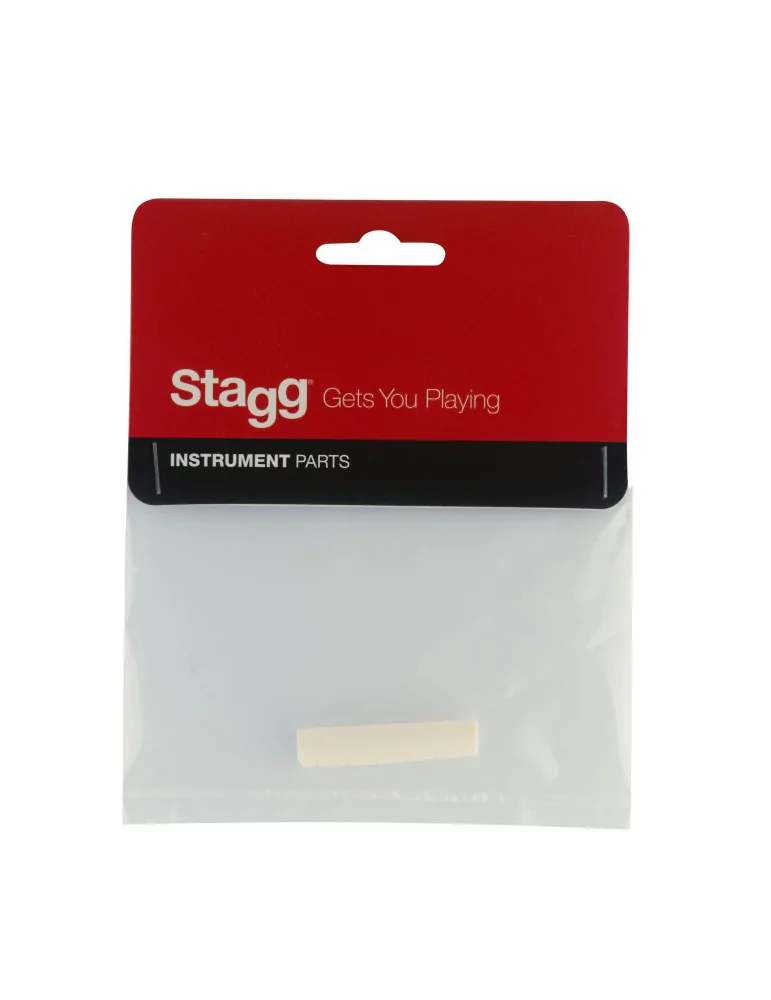  STAGG SP-NTWS-BONE Nut für Akustikgitarre vorgekerbt Knochen|MusicGoodDeal 