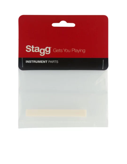  STAGG SP-SACL-BONEB Tuerca puente para guitarra clásica, sin cortar, hueso|MusicGoodDeal 