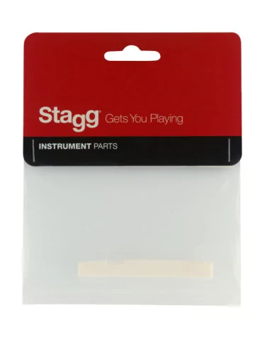  STAGG SP-SAWS-BONE Tuerca de puente para guitarra acústica, precortada, en hueso|MusicGoodDeal  2