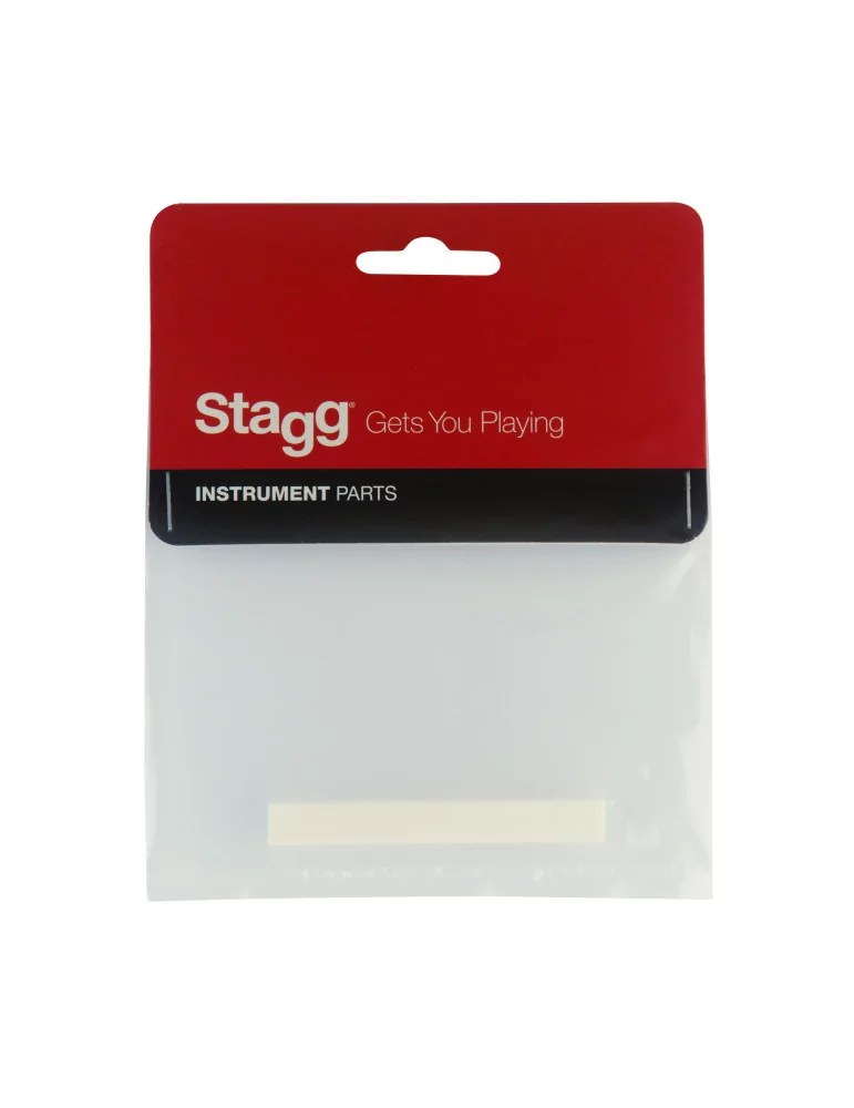  STAGG SP-SAWS-BONEB Acoustic guitar saddle, unslotted, bone|MusicGoodDeal 