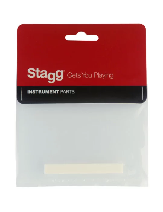  STAGG SP-SAWS-BONEB Acoustic guitar saddle, unslotted, bone|MusicGoodDeal 
