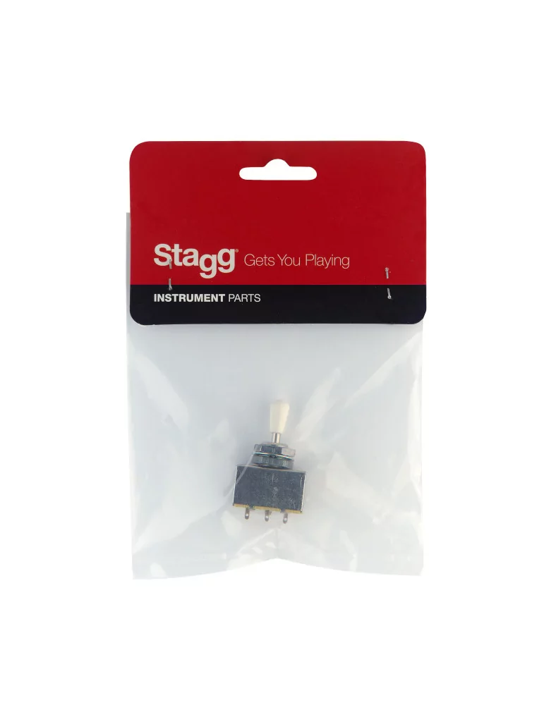  STAGG SP-SWLP-3WB 3-position pickup selector switch with cream pin|MusicGoodDeal 