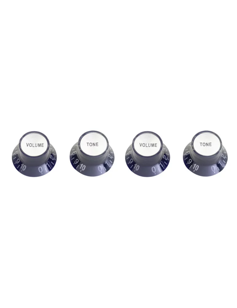  STAGG SP-KNLP-BK Perillas de volumen (x 2) y tono (x 2) para guitarra eléctrica tipo P, negras|MusicGoodDeal 
