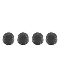  STAGG SP-KNLP-BKH Volume (x 2) and tone (x 2) knobs for P type electric guitar, Black Hat type|MusicGoodDeal 