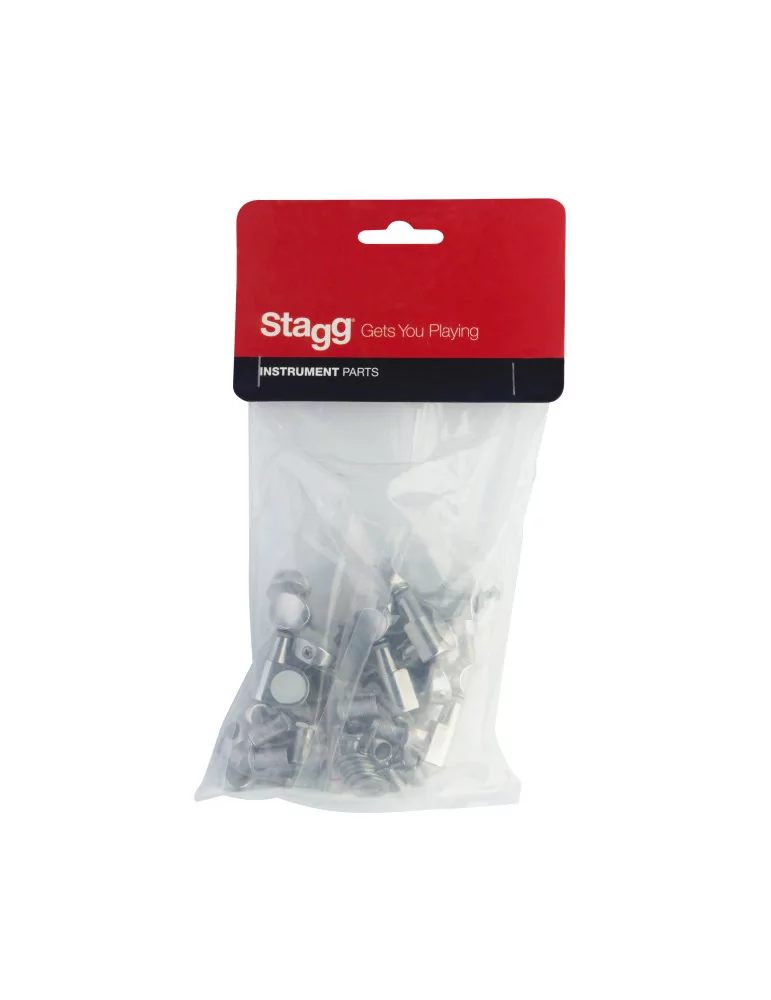  STAGG SP-MH12WS-CH Diecast machine heads 6 x 6, for 12-string acoustic guitar, chrome finish|MusicGoodDeal 