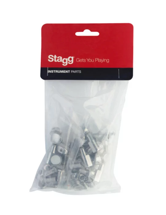  STAGG SP-MH12WS-CH Diecast machine heads 6 x 6, for 12-string acoustic guitar, chrome finish|MusicGoodDeal 