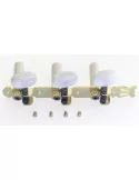  STAGG SP-MHCL-GD Standard machine heads 3 x 3, for classical guitar, gold finish with white buttons|MusicGoodDeal 