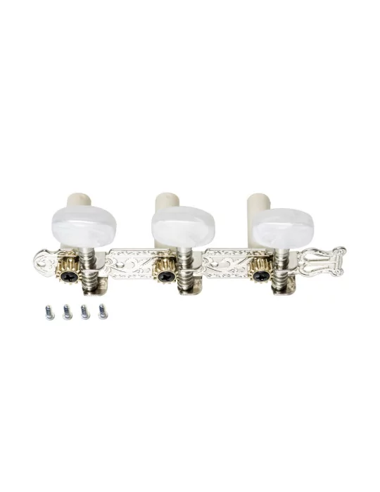  STAGG SP-MHCL-STD Open machine heads 3 x 3, classical type, for acoustic guitar, chromed|MusicGoodDeal 