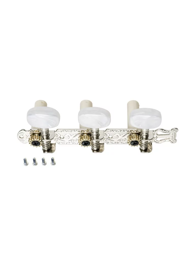  STAGG SP-MHCL-STD Open machine heads 3 x 3, classical type, for acoustic guitar, chromed|MusicGoodDeal 