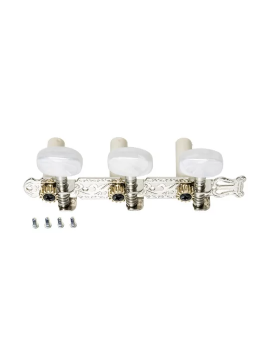  STAGG SP-MHCL-STD Open machine heads 3 x 3, classical type, for acoustic guitar, chromed|MusicGoodDeal 