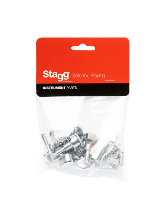  STAGG SP-MHEL-DX3X3CH Deluxe machine heads 3 x 3, with locking system, for electric guitar, chrome finish|MusicGoodDeal 
