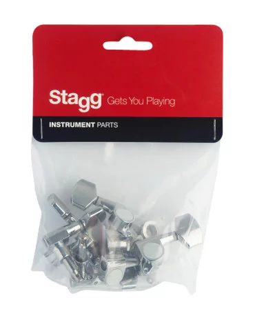  STAGG SP-MHWS-CH 2 x 3 baños de aceite mecánicos, para guitarra acústica|MusicGoodDeal  2