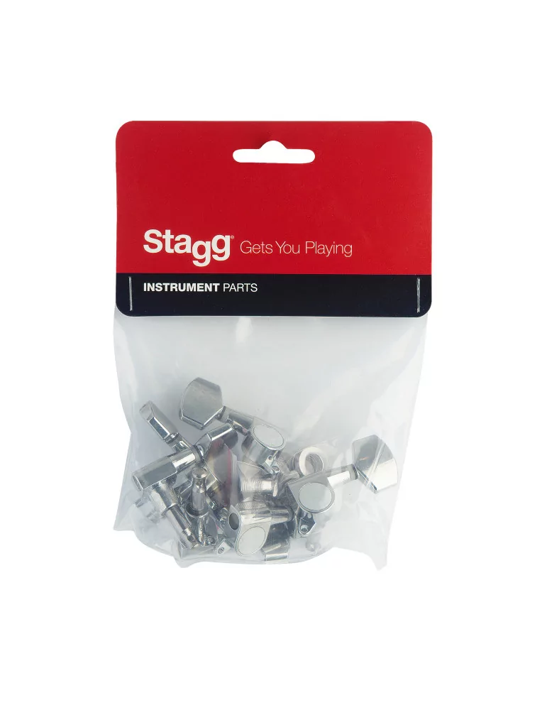  STAGG SP-MHWS-CH Diecast machine heads 2 x 3, for acoustic guitar|MusicGoodDeal 