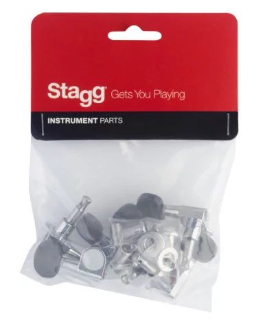  STAGG SP-MHWS-CHBB 2 x 3 baños de aceite mecánicos, para guitarra acústica|MusicGoodDeal  2