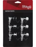  STAGG KG673CR 6 afinadores cromados individuales para guitarras eléctricas o folk|MusicGoodDeal 