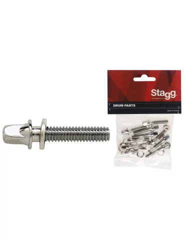  STAGG 4F-HP Tension Key Rod for drum (10 pcs) - 7/32 US x 25 mm/ 0.98 in|MusicGoodDeal 