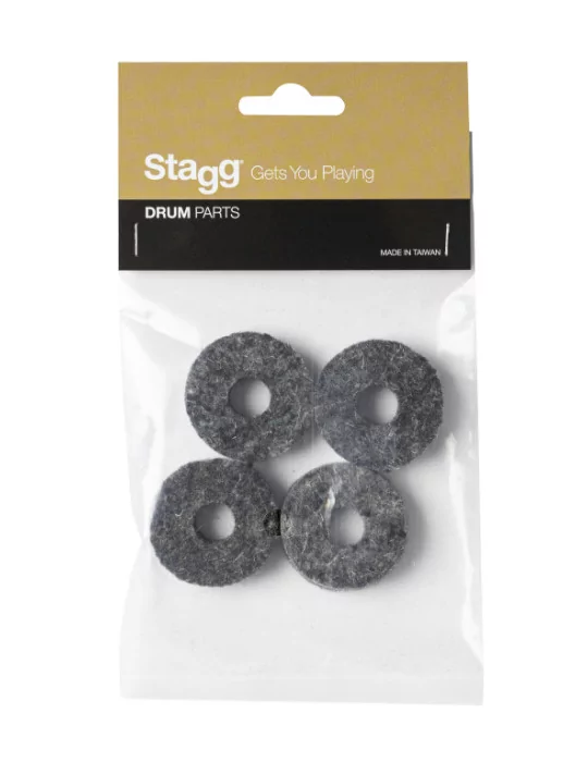  STAGG SPRF1-4 4 x felt washers for Cymbal (in blister package)|MusicGoodDeal 