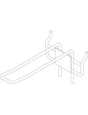  STAGG DIS-EUH BK Gancho doble para panel indicador - 1 pieza|MusicGoodDeal 