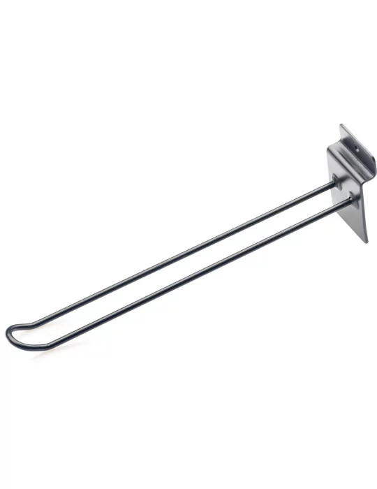  STAGG SLA-EUH BK Gancho doble, tipo "Euro", para sistema "listones de pared" (1ud)|MusicGoodDeal 