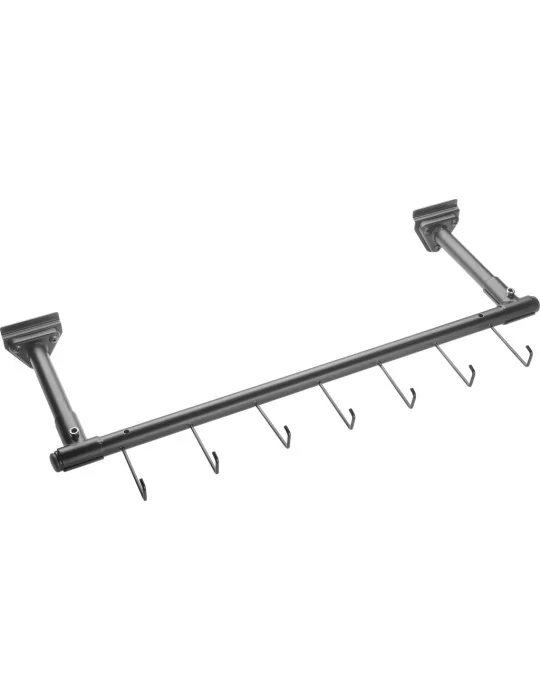  STAGG SLA-STRAP2 Black iron slatwall display for straps with 7 hooks|MusicGoodDeal 