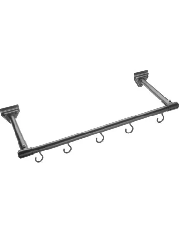  STAGG SLA-BAG Black iron slatwall display for bags with 5 hooks|MusicGoodDeal 
