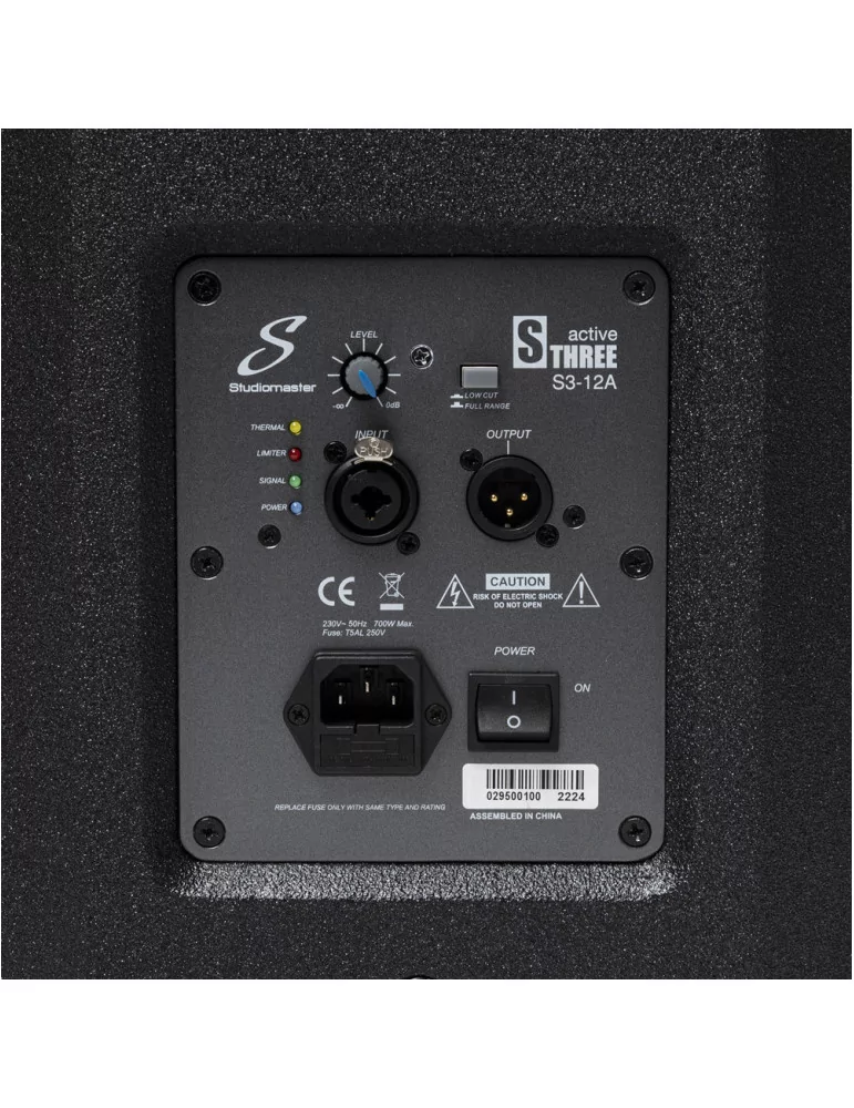  STUDIOMASTER S3-12A 12"ACTIVE SPK CAB+BOOST+STB|MusicGoodDeal 