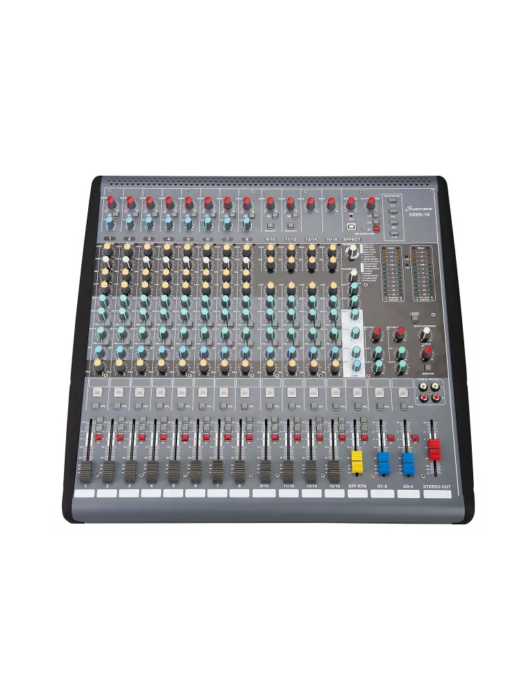  STUDIOMASTER C6XS-16 Mezclador en vivo de 16 entradas + USB|MusicGoodDeal 