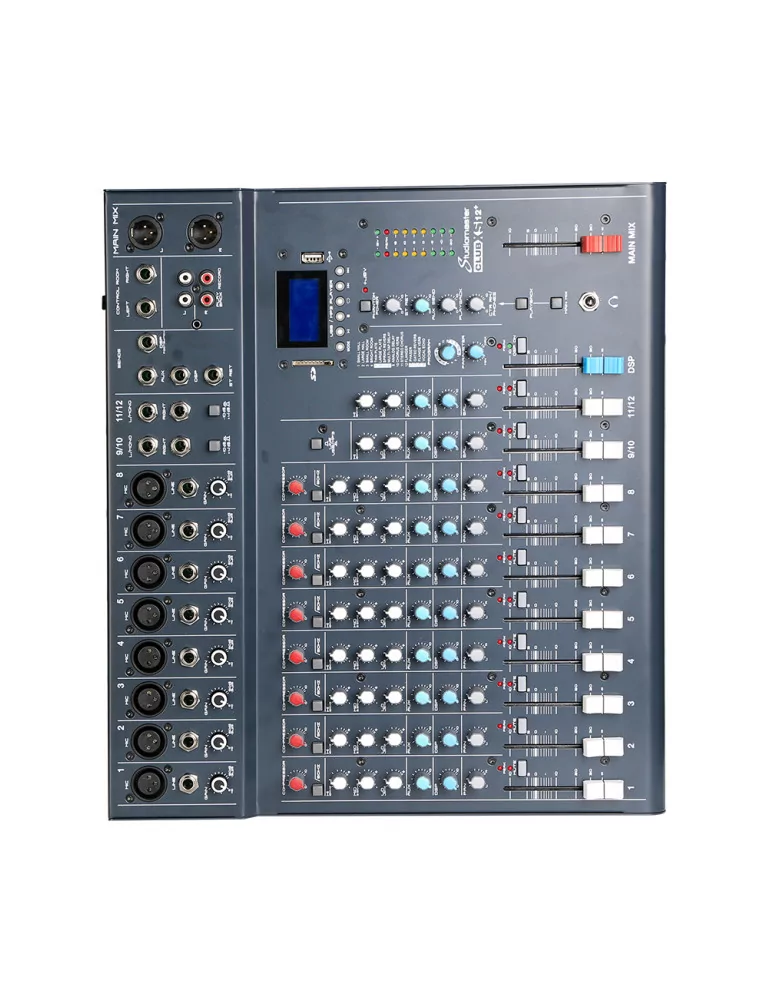  STUDIOMASTER CLUB XS12+ Mesa de mezclas compacta Club XS 12+, 10 canales, 12 entradas + jack para pedal|MusicGoodDeal 