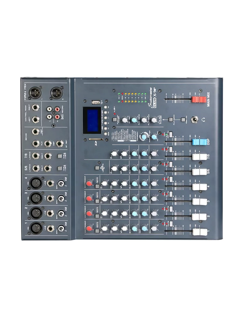  STUDIOMASTER CLUB XS8+ Mezclador compacto Club XS 8+, 6 canales, 8 entradas + jack para efectos de pedal|MusicGoodDeal 