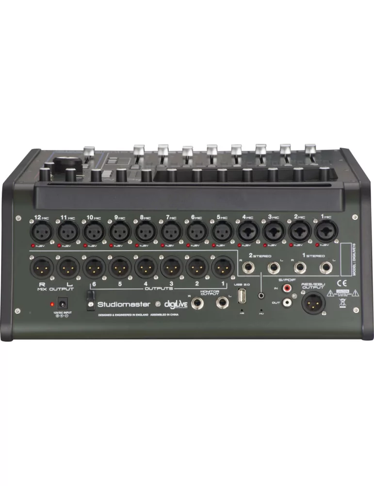  STUDIOMASTER DIGILIVE16 DigiLiVe16 digital mixing console, 16 inputs, 16 bus, 8 outputs|MusicGoodDeal 