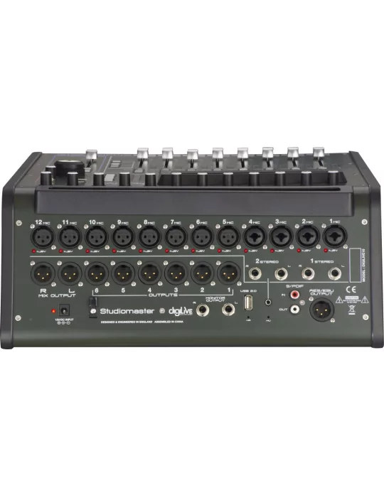  STUDIOMASTER DIGILIVE16 DigiLiVe16 digital mixing console, 16 inputs, 16 bus, 8 outputs|MusicGoodDeal 